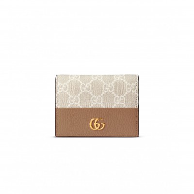 GUCCI GG MARMONT BI-COLOUR CARD CASE WALLET ‎658610 (11*8.5*3cm)